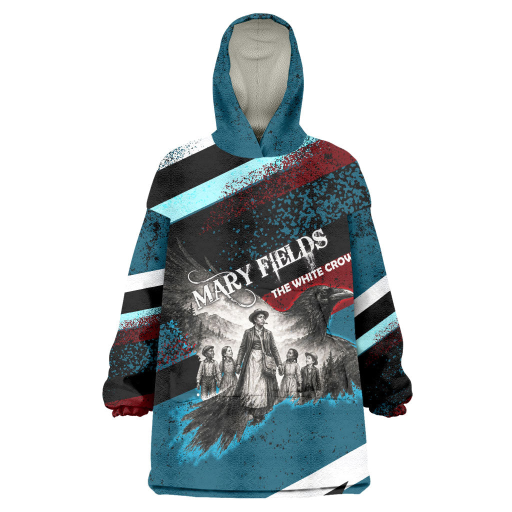 Mary Fields The White Crow Wearable Blanket Hoodie Vintage Grunge Wild West Portrait And Crow