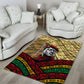 Ibrahim Traore Burkina Faso Area Rug West African Revolutionary Art