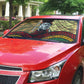 Ibrahim Traore Burkina Faso Auto Sun Shade West African Revolutionary Art