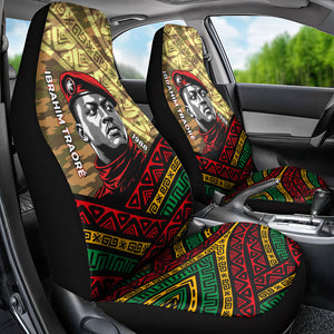 Ibrahim Traore Burkina Faso Car Seat Cover West African Revolutionary Art