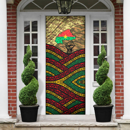 Ibrahim Traore Burkina Faso Door Cover West African Revolutionary Art