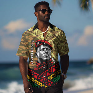 Ibrahim Traore Burkina Faso Hawaiian Shirt West African Revolutionary Art