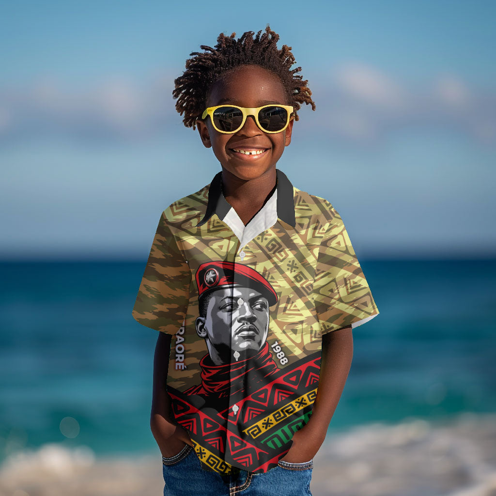 Ibrahim Traore Burkina Faso Kid Hawaiian Shirt West African Revolutionary Art