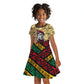 Ibrahim Traore Burkina Faso Kid Short Sleeve Dress West African Revolutionary Art