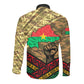 Ibrahim Traore Burkina Faso Long Sleeve Button Shirt West African Revolutionary Art