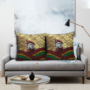 Ibrahim Traore Burkina Faso Pillow Cover West African Revolutionary Art