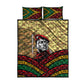 Ibrahim Traore Burkina Faso Quilt Bed Set West African Revolutionary Art