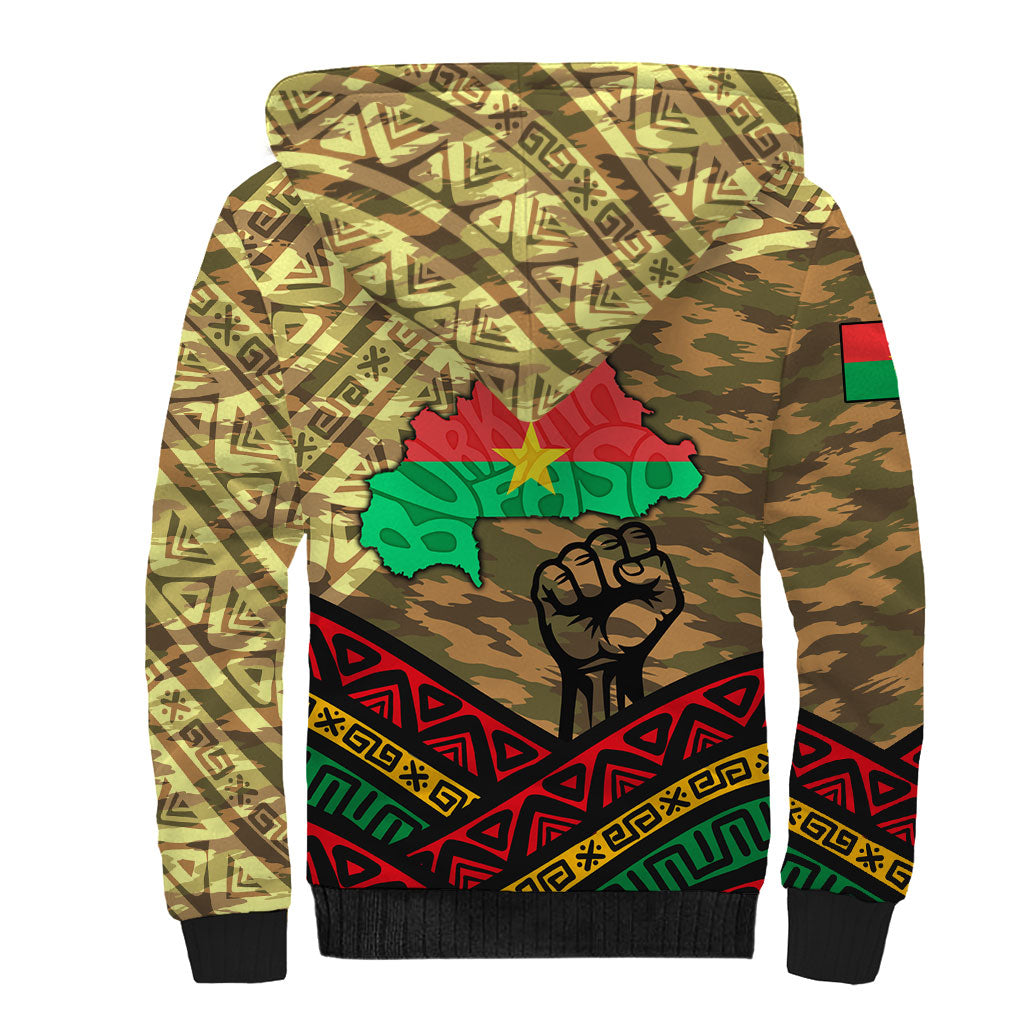 Ibrahim Traore Burkina Faso Sherpa Hoodie West African Revolutionary Art