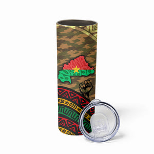 Ibrahim Traore Burkina Faso Skinny Tumbler West African Revolutionary Art