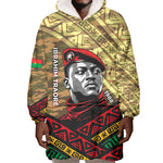Ibrahim Traore Burkina Faso Wearable Blanket Hoodie West African Revolutionary Art