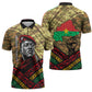 Ibrahim Traore Burkina Faso Zipper Polo Shirt West African Revolutionary Art