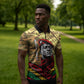 Ibrahim Traore Burkina Faso Zipper Polo Shirt West African Revolutionary Art