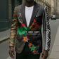 Ibrahim Traore Burkina Faso Make Africa Great Again Blazer West African Patriotic Military Tribal Patterns