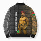 Ibrahim Traore Burkina Faso Make Africa Great Again Bomber Puffer Jacket West African Patriotic Military Tribal Patterns