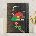 Ibrahim Traore Burkina Faso Make Africa Great Again Canvas Wall Art West African Patriotic Military Tribal Patterns