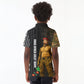 Ibrahim Traore Burkina Faso Make Africa Great Again Kid Polo Shirt West African Patriotic Military Tribal Patterns