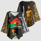 Ibrahim Traore Burkina Faso Make Africa Great Again Kimono Sleeve Blouse West African Patriotic Military Tribal Patterns