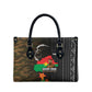 Ibrahim Traore Burkina Faso Make Africa Great Again Leather Bag West African Patriotic Military Tribal Patterns