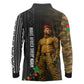 Ibrahim Traore Burkina Faso Make Africa Great Again Long Sleeve Polo Shirt West African Patriotic Military Tribal Patterns