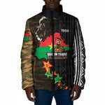 Ibrahim Traore Burkina Faso Make Africa Great Again Padded Jacket West African Patriotic Military Tribal Patterns