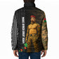 Ibrahim Traore Burkina Faso Make Africa Great Again Padded Jacket West African Patriotic Military Tribal Patterns