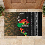 Ibrahim Traore Burkina Faso Make Africa Great Again Rubber Doormat West African Patriotic Military Tribal Patterns