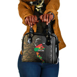 Ibrahim Traore Burkina Faso Make Africa Great Again Shoulder Handbag West African Patriotic Military Tribal Patterns