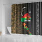 Ibrahim Traore Burkina Faso Make Africa Great Again Shower Curtain West African Patriotic Military Tribal Patterns