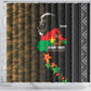 Ibrahim Traore Burkina Faso Make Africa Great Again Shower Curtain West African Patriotic Military Tribal Patterns