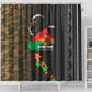 Ibrahim Traore Burkina Faso Make Africa Great Again Shower Curtain West African Patriotic Military Tribal Patterns
