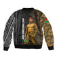 Ibrahim Traore Burkina Faso Make Africa Great Again Sleeve Zip Bomber Jacket West African Patriotic Military Tribal Patterns