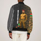 Ibrahim Traore Burkina Faso Make Africa Great Again Sleeve Zip Bomber Jacket West African Patriotic Military Tribal Patterns