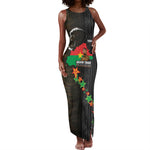 Ibrahim Traore Burkina Faso Make Africa Great Again Tank Maxi Dress West African Patriotic Military Tribal Patterns
