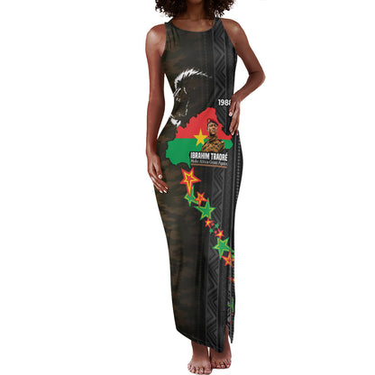 Ibrahim Traore Burkina Faso Make Africa Great Again Tank Maxi Dress West African Patriotic Military Tribal Patterns