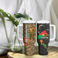 Ibrahim Traore Burkina Faso Make Africa Great Again Tumbler With Handle West African Patriotic Military Tribal Patterns