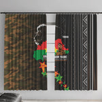 Ibrahim Traore Burkina Faso Make Africa Great Again Window Curtain West African Patriotic Military Tribal Patterns