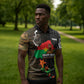 Ibrahim Traore Burkina Faso Make Africa Great Again Zipper Polo Shirt West African Patriotic Military Tribal Patterns