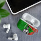 Ibrahim Traore Burkina Faso Fearless Leadership AirPods Case West African Tribal Pattern And Patriotic Camo Art