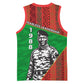 Ibrahim Traore Burkina Faso Fearless Leadership Basketball Jersey West African Tribal Pattern And Patriotic Camo Art