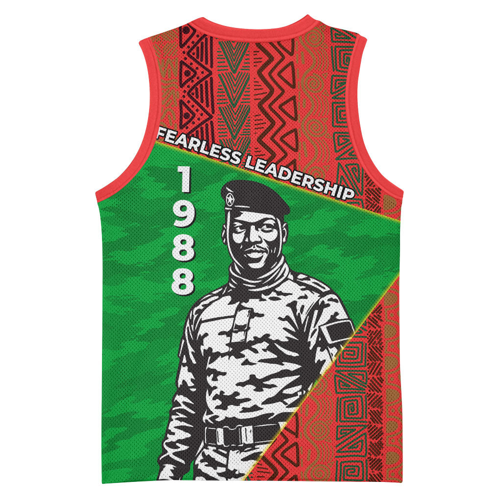 Ibrahim Traore Burkina Faso Fearless Leadership Basketball Jersey West African Tribal Pattern And Patriotic Camo Art