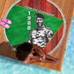 Ibrahim Traore Burkina Faso Fearless Leadership Beach Blanket West African Tribal Pattern And Patriotic Camo Art