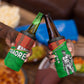 Ibrahim Traore Burkina Faso Fearless Leadership 4 in 1 Can Cooler Tumbler West African Tribal Pattern And Patriotic Camo Art