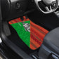 Ibrahim Traore Burkina Faso Fearless Leadership Car Mats West African Tribal Pattern And Patriotic Camo Art