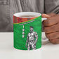 Ibrahim Traore Burkina Faso Fearless Leadership Ceramic Mug West African Tribal Pattern And Patriotic Camo Art