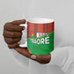 Ibrahim Traore Burkina Faso Fearless Leadership Ceramic Mug West African Tribal Pattern And Patriotic Camo Art