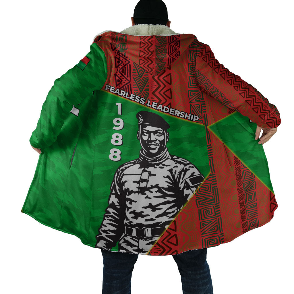 Ibrahim Traore Burkina Faso Fearless Leadership Cloak West African Tribal Pattern And Patriotic Camo Art