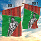 Ibrahim Traore Burkina Faso Fearless Leadership Garden Flag West African Tribal Pattern And Patriotic Camo Art