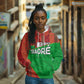 Ibrahim Traore Burkina Faso Fearless Leadership Hoodie West African Tribal Pattern And Patriotic Camo Art