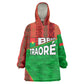 Ibrahim Traore Burkina Faso Fearless Leadership Kid Wearable Blanket Hoodie West African Tribal Pattern And Patriotic Camo Art