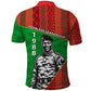 Ibrahim Traore Burkina Faso Fearless Leadership Polo Shirt West African Tribal Pattern And Patriotic Camo Art